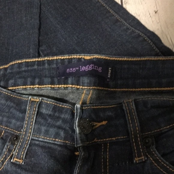 Levi’s 535 Denim Leggings silver tab Sz 5 - Picture 4 of 7